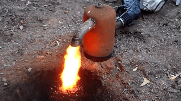 DIY Waste Oil Burner To Heat Scrapping